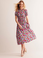 Boden Red Rosanna Jersey Midi Tea Dress - Image 1 of 5