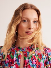 Boden Red Rosanna Jersey Midi Tea Dress - Image 2 of 5
