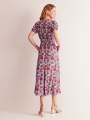 Boden Red Rosanna Jersey Midi Tea Dress - Image 3 of 5
