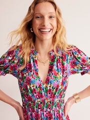 Boden Red Rosanna Jersey Midi Tea Dress - Image 4 of 5