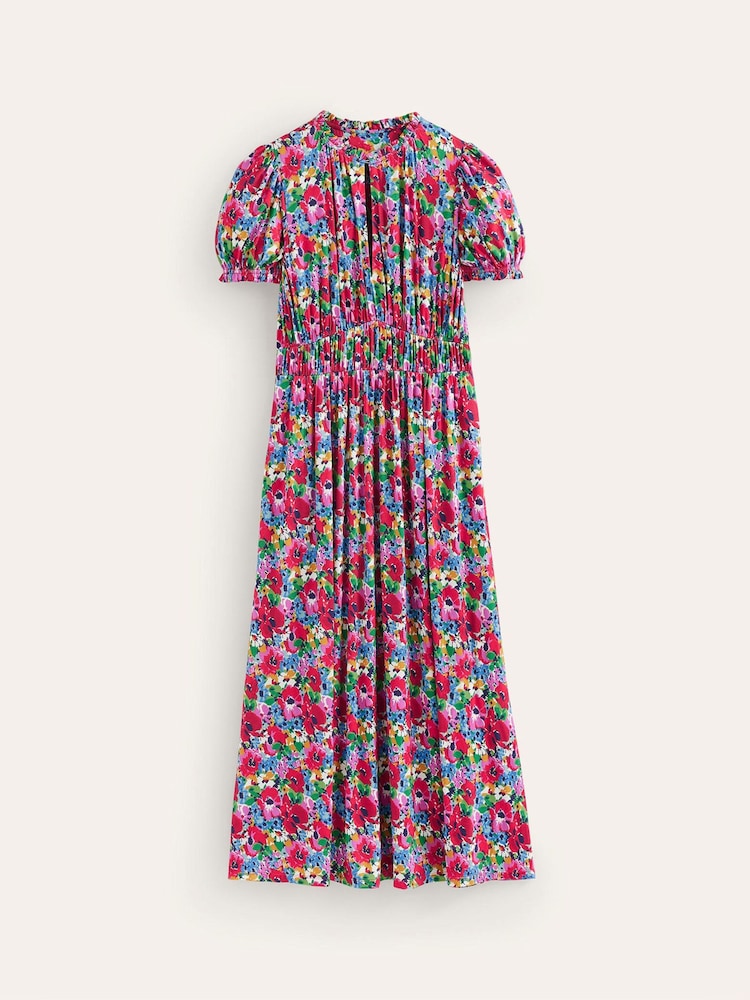 Boden Red Rosanna Jersey Midi Tea Dress - Image 5 of 5 Boden Red Rosanna Jersey Midi Tea Dress - Image 5 of 5