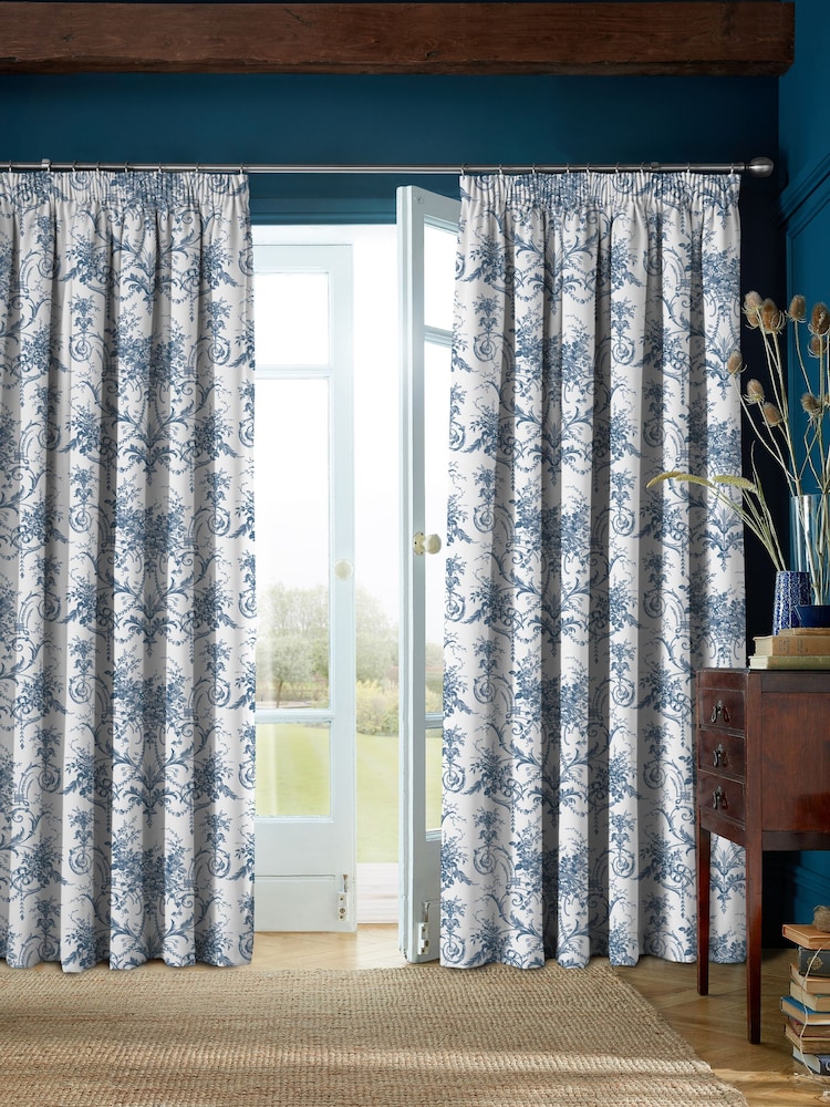 Laura Ashley Tuileries Pencil Pleat Curtains - Image 1 of 3