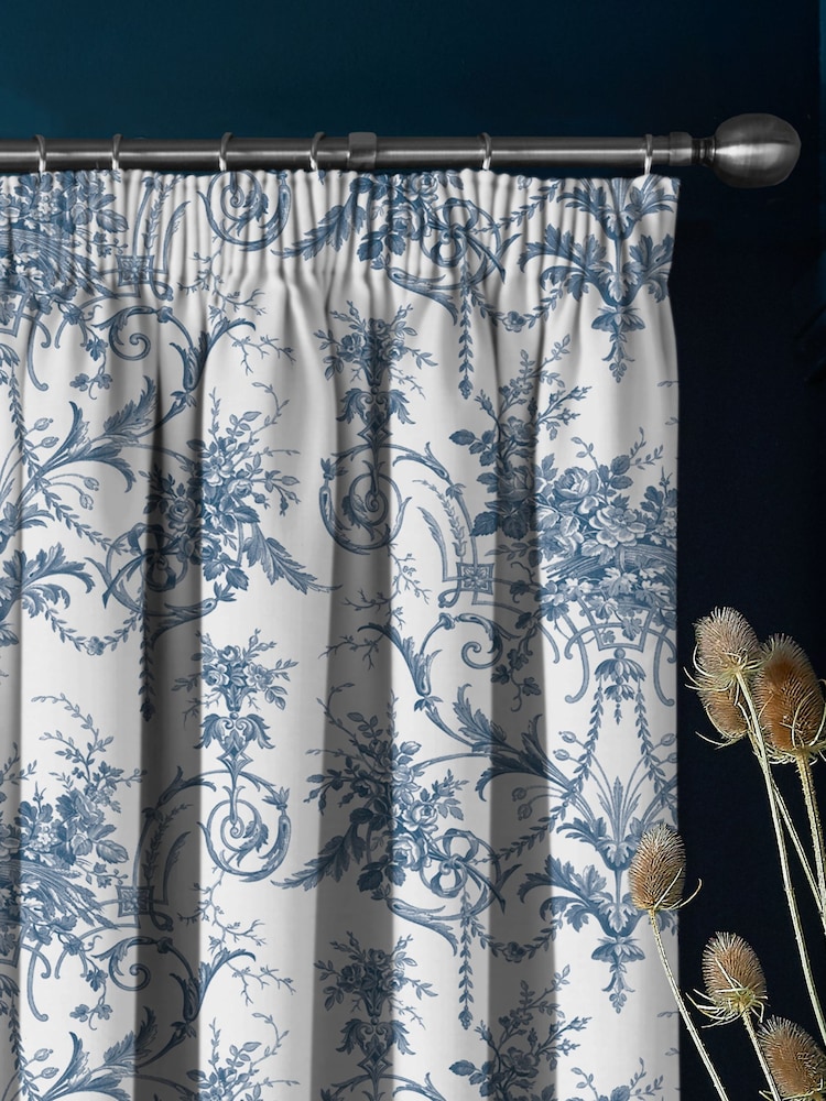 Laura Ashley Tuileries Pencil Pleat Curtains - Image 2 of 3