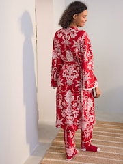 Laura Ashley Red Josette Dressing Gown - Image 3 of 6