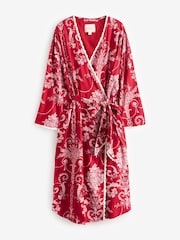 Laura Ashley Red Josette Dressing Gown - Image 6 of 6