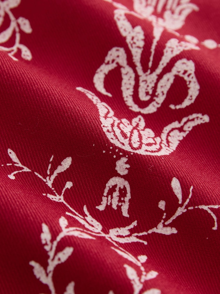 أحمر - طقم بيجامة Josette بأزرار كاملة من Laura Ashley - Image 11 of 11