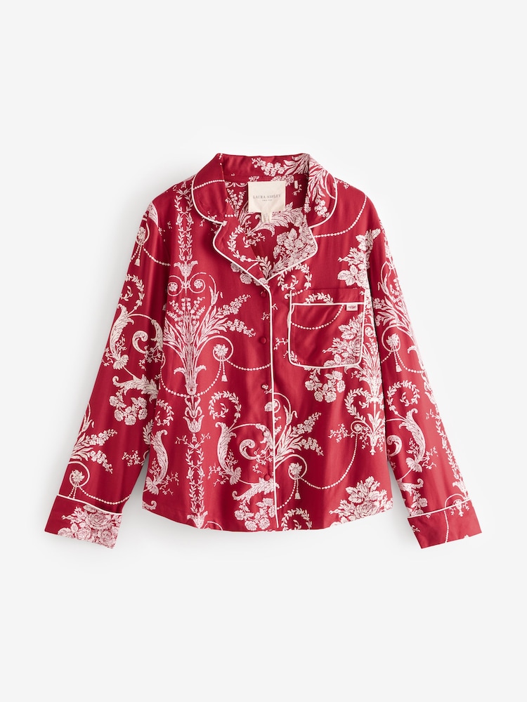 Rood - Laura Ashley Josette pyjamaset met knoopsluiting - Image 8 of 11