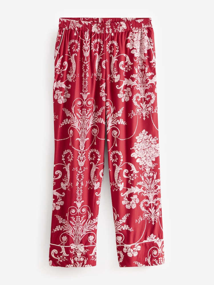 Rood - Laura Ashley Josette pyjamaset met knoopsluiting - Image 9 of 11