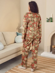 أخضر - بيجامة مخملية من Laura Ashley - صورة 2 من 12