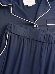 marine - Laura Ashley Pyjama boutonné en modal - Image 11 de 13
