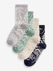 Laura Ashley Multi Josette 4 Pack Socks - Image 1 of 7