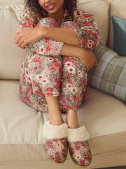 Laura Ashley Green Mules Slippers - Image 2 of 3