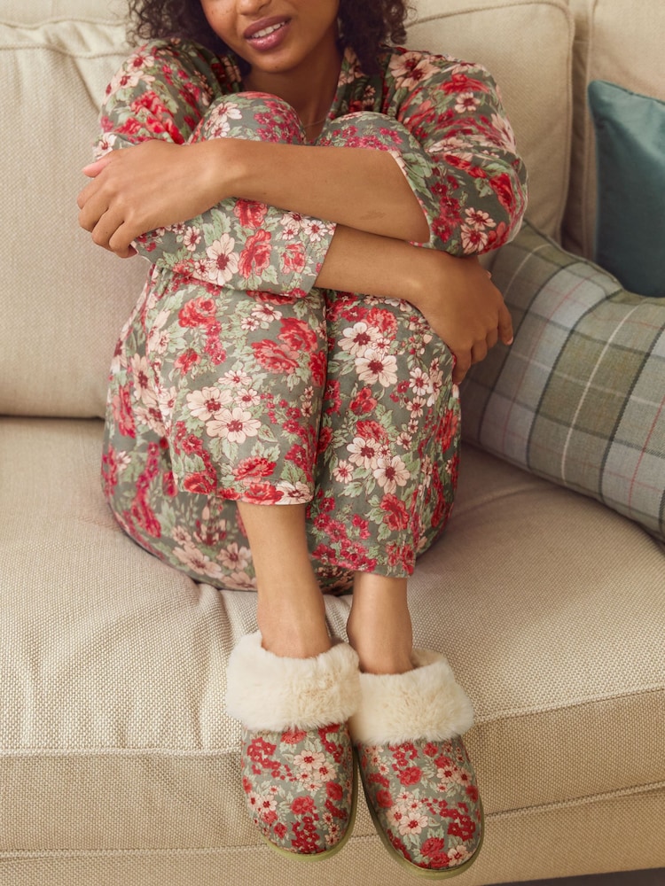 Laura Ashley Green Mules Slippers - Image 2 of 3