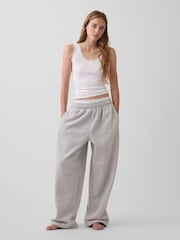 Gap White Mini Rib Lace-Trim Pyjamas Vest - Image 3 of 4