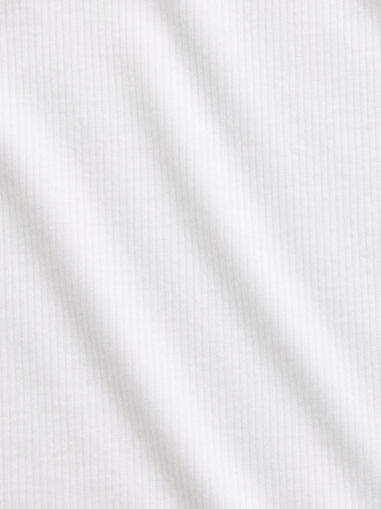 Gap White Mini Rib Lace-Trim Pyjamas Vest - Image 4 of 4 Gap White Mini Rib Lace-Trim Pyjamas Vest - Image 4 of 4