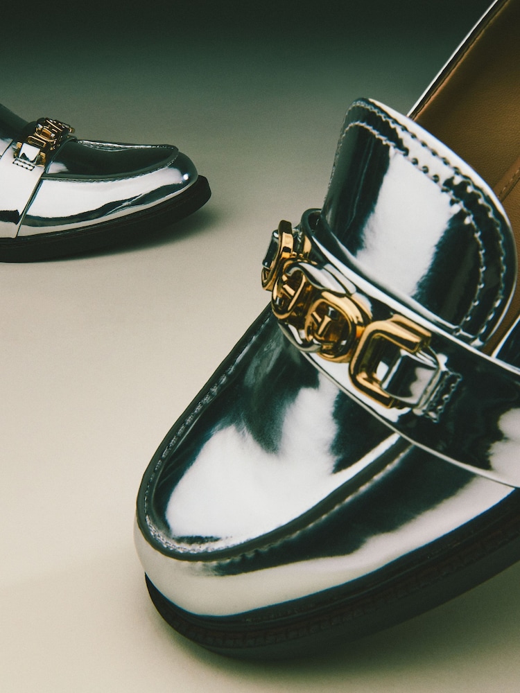 Sam Edelman Silver Christy Loafers - Image 7 of 7