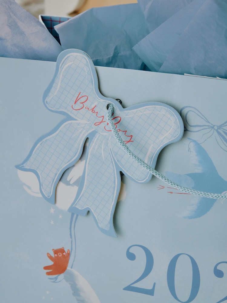 Blue Baby Boy Born In 2025 Gift Bag and Card Set - Image 4 of 4