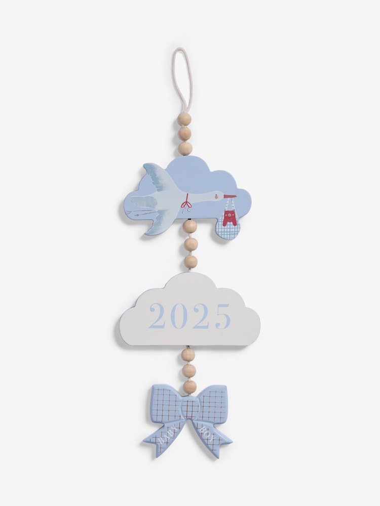 Blue Baby Boy Born in 2025 Hanging Decoration - Image 3 of 4