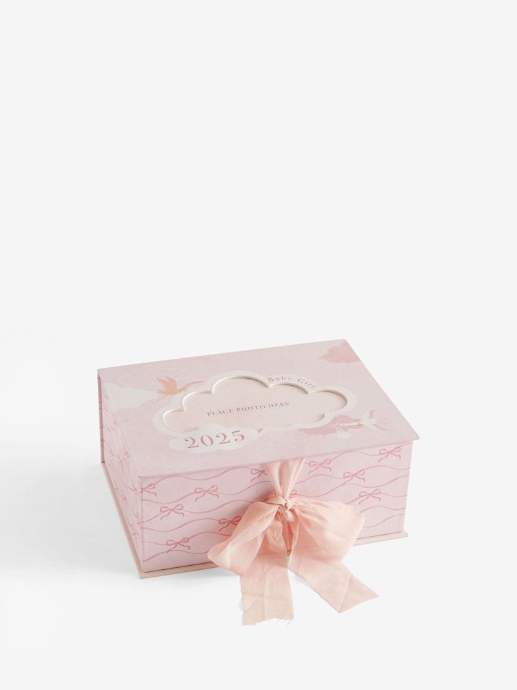 Pink Baby Girl Born in 2025 Keepsake Box - Image 5 of 5