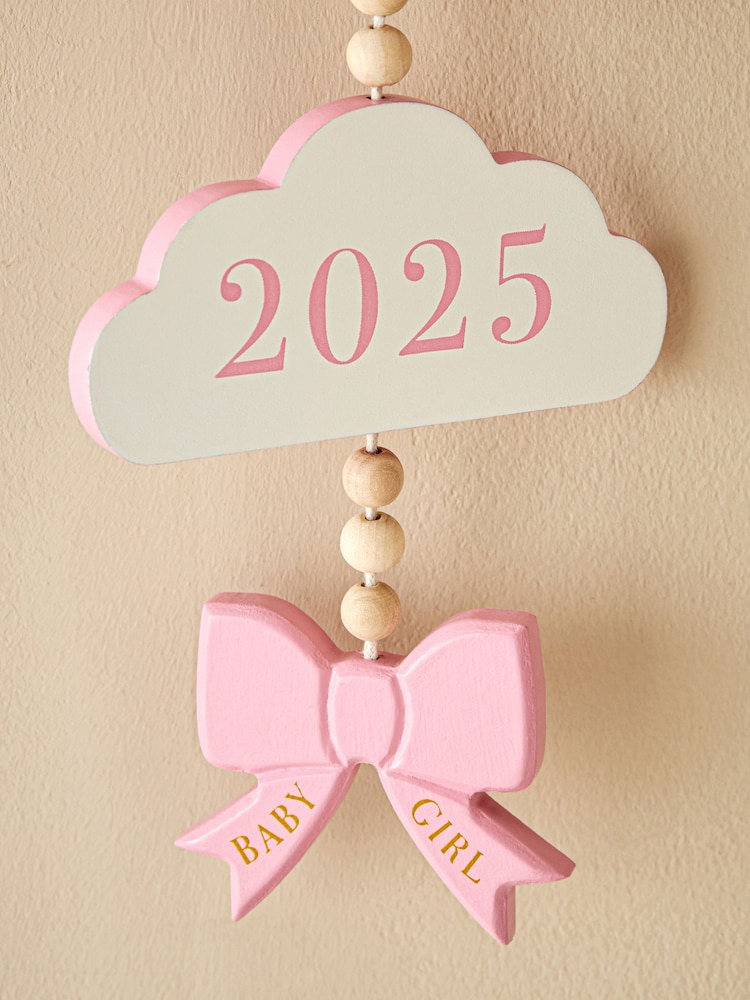Pink Baby Girl Born in 2025 Hanging Decoration - Image 2 of 5