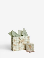 Sage Green Charlie Dog Baby Gift Bag and Card Set - Image 3 of 4