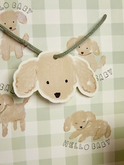 Sage Green Charlie Dog Baby Gift Bag and Card Set - Image 4 of 4