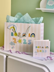 Pastel Baby Born in 2025 Weather Gift Bag and Card Set - Image 1 of 4