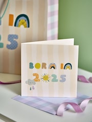 Pastel Baby Born in 2025 Weather Gift Bag and Card Set - Image 2 of 4