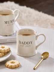Black/White Est 2025 Dad Mug - Image 1 of 4