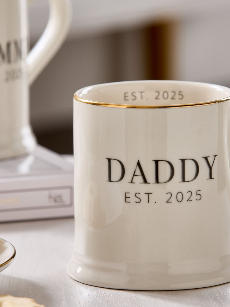 Buy Black/White Est 2025 Dad Mug from the Next UK online shop