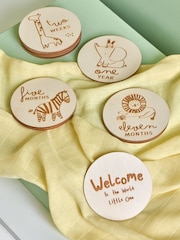Baby Jungle Wooden Milestone Cards - Imagen 1 de 4
