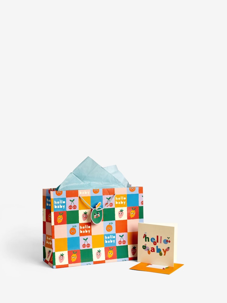 Bright Fruits Baby Gift Bag and Card Set - Image 4 of 4