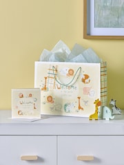 Natural Jungle Baby Gift Bag and Card Set - Image 1 of 4