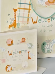 Natural Jungle Baby Gift Bag and Card Set - Image 2 of 4