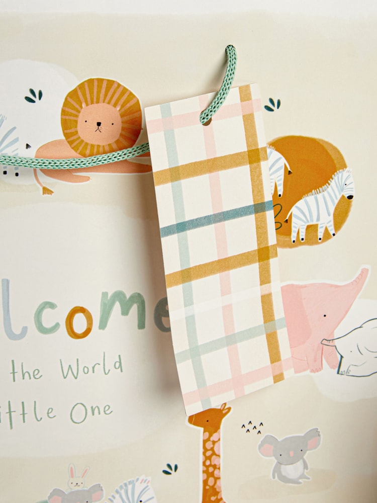 Natural Jungle Baby Gift Bag and Card Set - Image 4 of 4