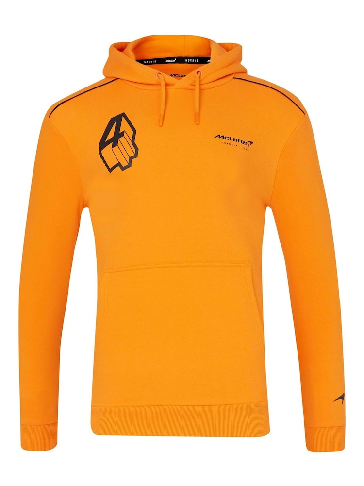 Fanatics Unisex Orange F1 McLaren Lando Norris Driver Hoodie - Image 1 of 4