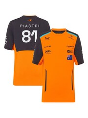 Fanatics Kids Orange F1 McLaren 2024 Team Oscar Piastri Driver Set Up T-Shirt - Image 1 of 3