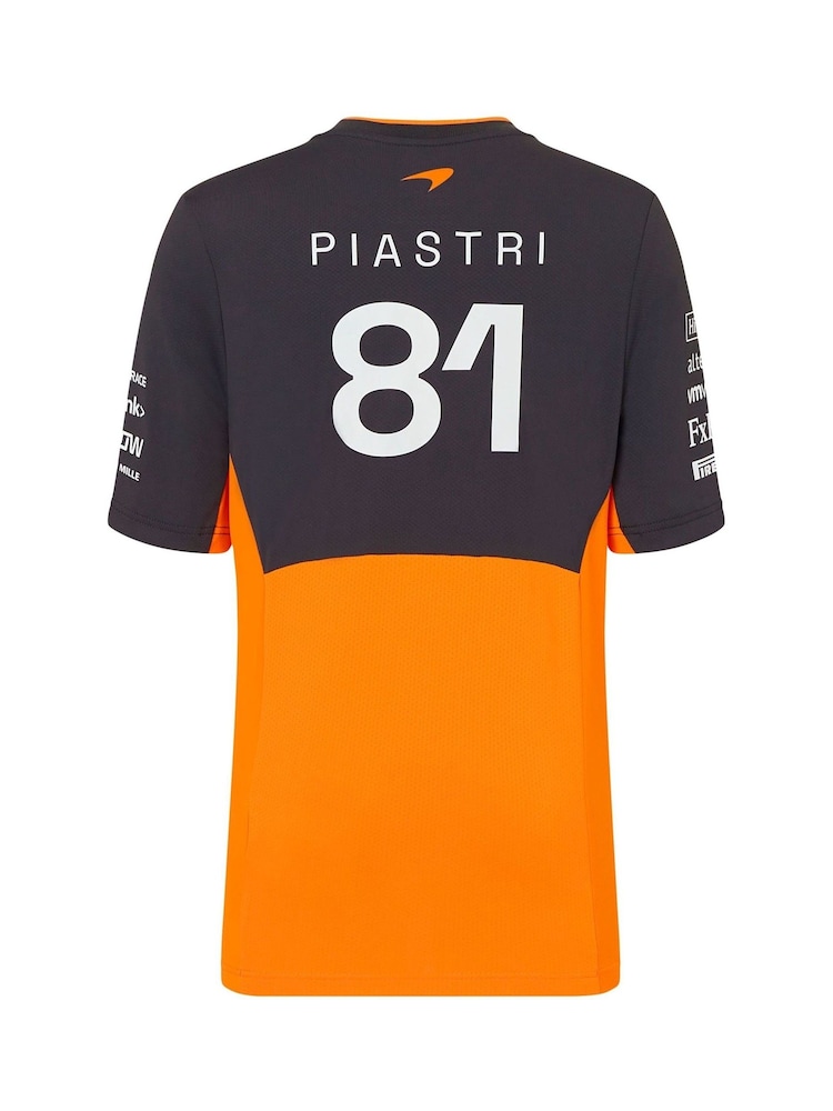Fanatics Kids Orange F1 McLaren 2024 Team Oscar Piastri Driver Set Up T-Shirt - Image 2 of 3