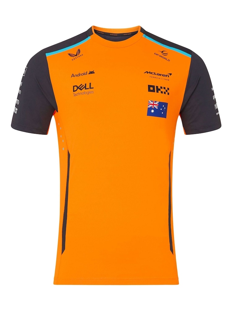 Fanatics Orange F1 McLaren 2024 Team Oscar Piastri Driver Set Up T-Shirt - Image 2 of 3