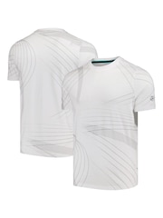 Fanatics F1 Mercedes AMG Petronas F1 All Over Print Logo 100% Cotton White T-Shirt - Image 1 of 3