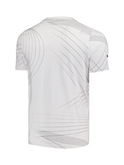 Fanatics F1 Mercedes AMG Petronas F1 All Over Print Logo 100% Cotton White T-Shirt - Image 3 of 3