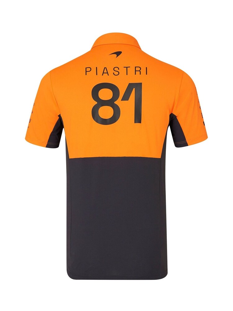 Fanatics Orange F1 McLaren 2024 Team Oscar Piastri Driver Polo Shirt - Image 2 of 3