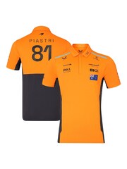 Fanatics Orange F1 McLaren 2024 Team Oscar Piastri Driver Polo Shirt - Image 3 of 3
