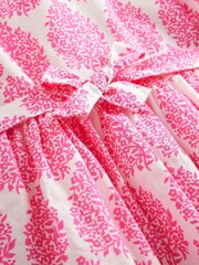 Boden Pink Cotton Linen Puppies Vintage Dress - Image 3 of 3