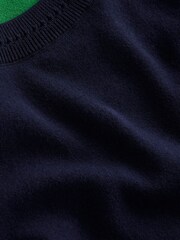 Boden Blue Catriona Cotton Crew T-Shirt - Image 6 of 6
