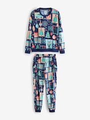 Bath & Body Works Navy Stamps Pyjama Set - Image 6 of 12