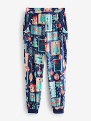 Bath & Body Works Navy Stamps Pyjama Set - Image 8 of 12