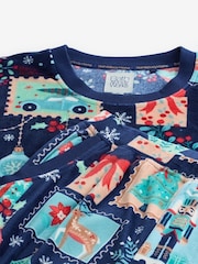 Bath & Body Works Navy Stamps Pyjama Set - Image 9 of 12