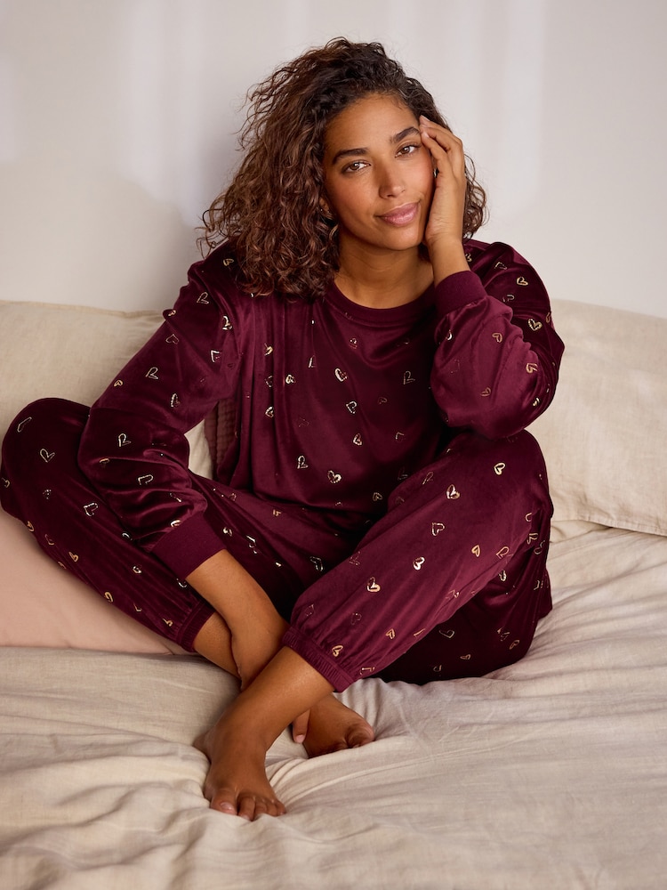 Bath & Body Works Berry Pink Twosie Heart Pyjamas - Image 2 of 12 Bath & Body Works Berry Pink Twosie Heart Pyjamas - Image 2 of 12