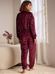 Bath & Body Works Berry Pink Twosie Heart Pyjamas - Image 4 of 12